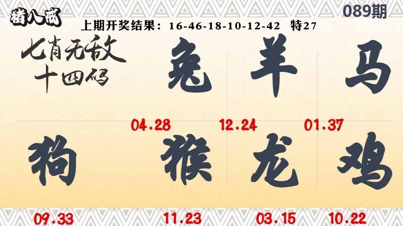 089期七肖无敌14码[图]